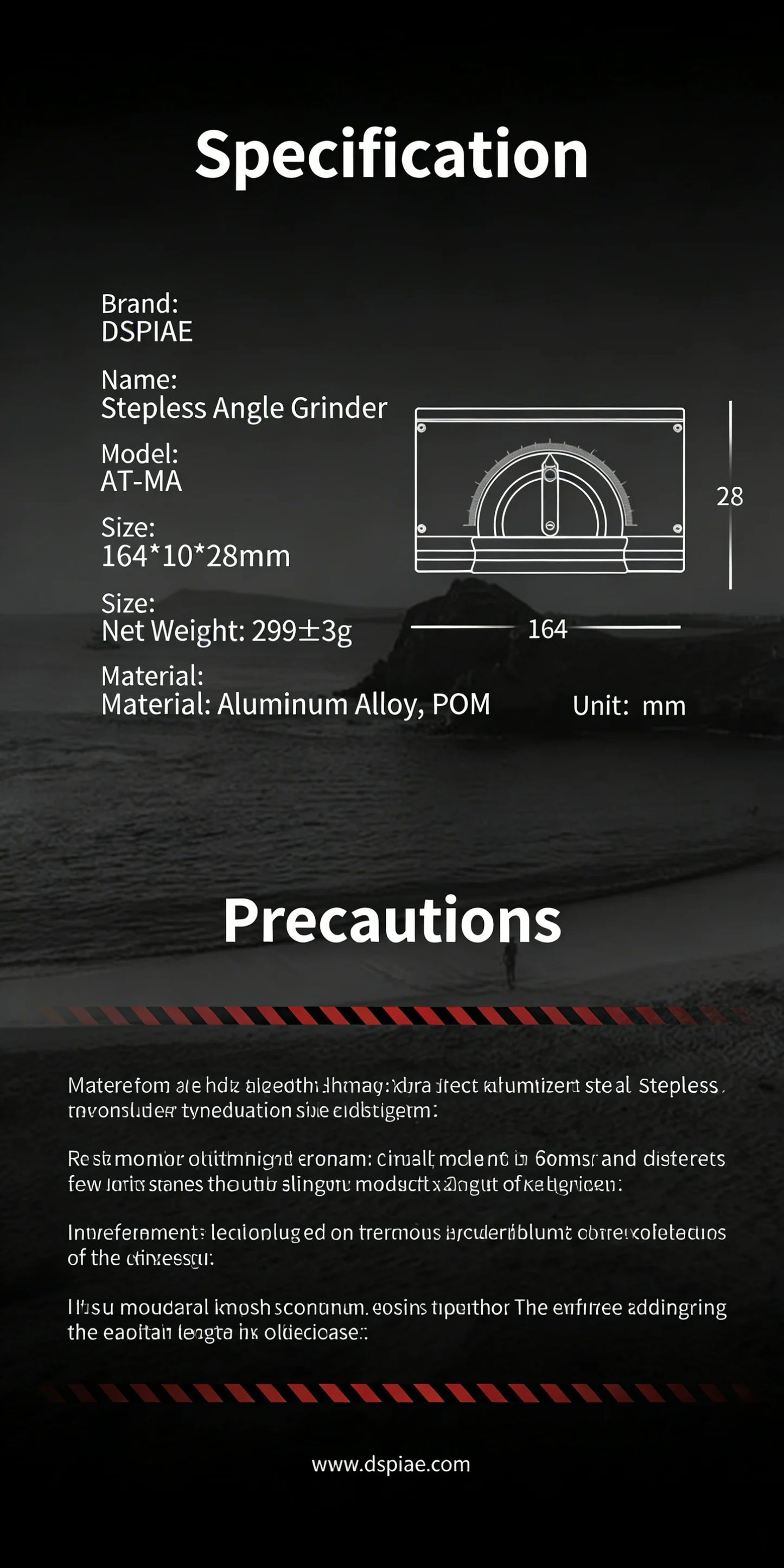 DSPIAE stepless fixed-angle grinder AT-MA Gundam model hand-made isometric polishing universal multi-angle polishing