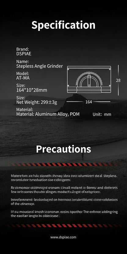 DSPIAE stepless fixed-angle grinder AT-MA Gundam model hand-made isometric polishing universal multi-angle polishing