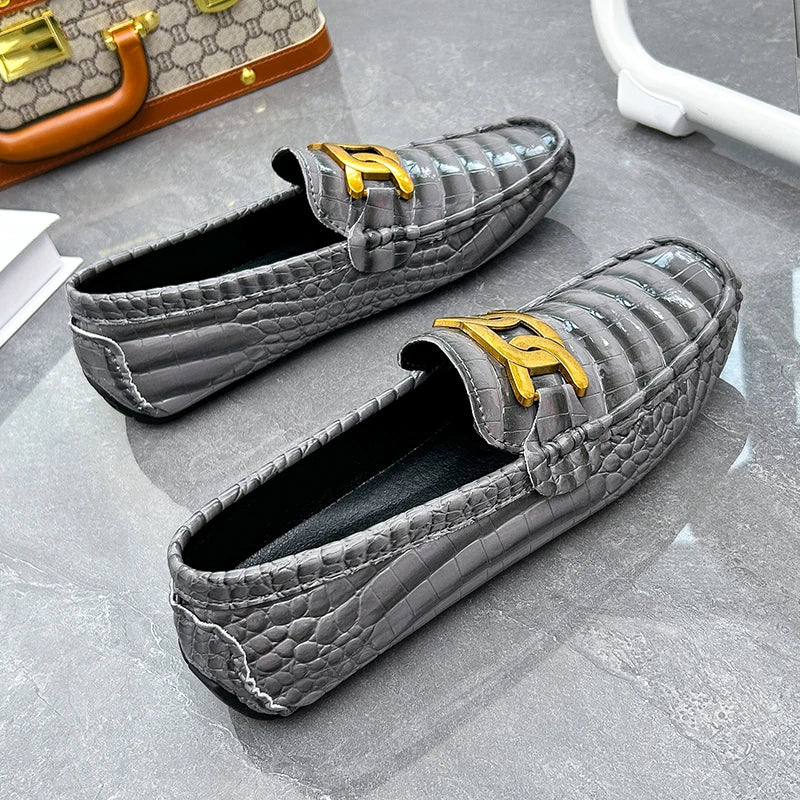 Men Loafers Shoes High Quality Party Shoes Fashion Men Non Slip Casual PU Leather Man Flat Classic Comfy Slip on Men Loafers
