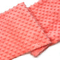 Minky Dot Fabric For Baby Comfort Blankets 1mm Pile Length Polyester Single Sided Swaddle Baby Crying Comfort Plush Fabric
