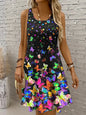 Womens A Line Dress Summer Dress Off The Shoulder Dress Vacation Vintage Daily Loose Fit Floral Graphic Tropical Sleevele U Neck