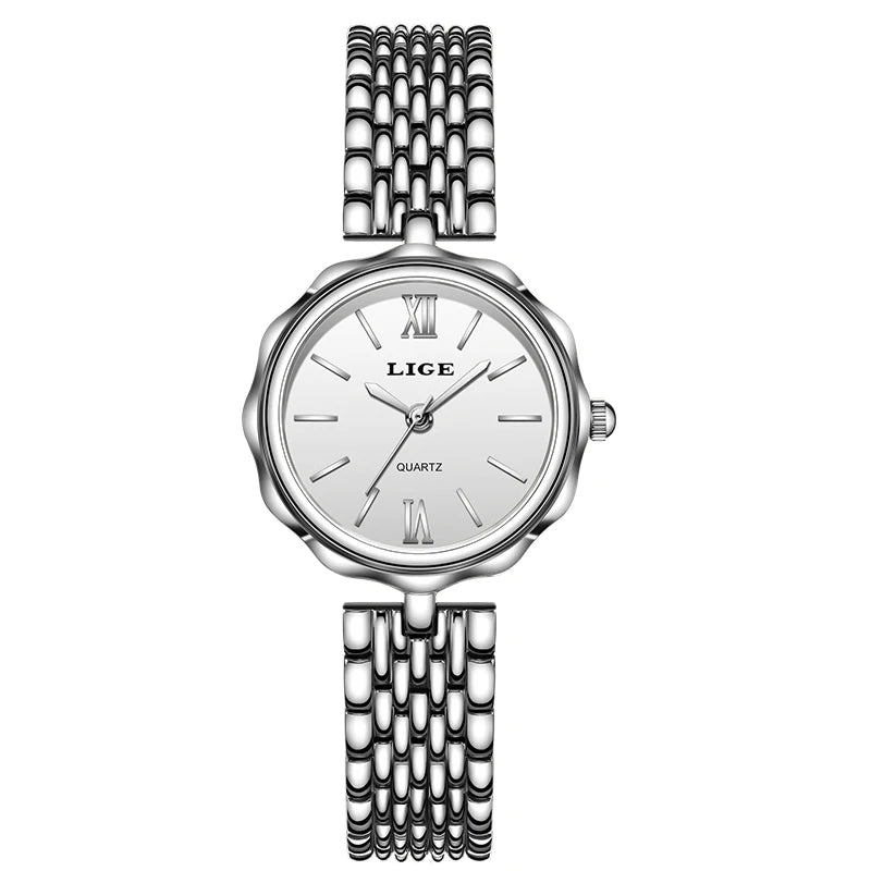 LIGE Quartz Women Watches Fashion Elegant Bracelet Watch For Women Luxury Creative Steel Waterproof Watch Femme Relogio Feminino