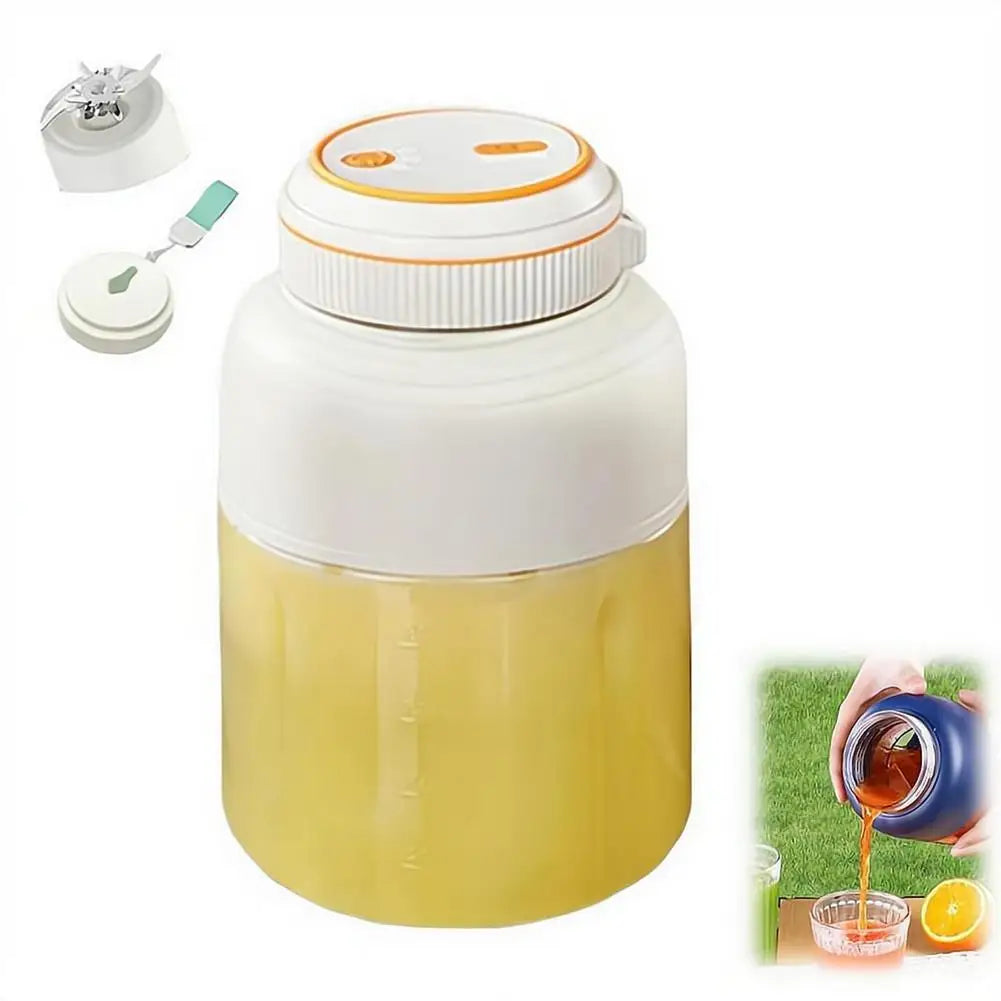 Portable Blender for Shakes and Smoothies Personal Size Juicer Cup Rechargeable Mini Fruit Mixer with Dual Lid for Travel Office