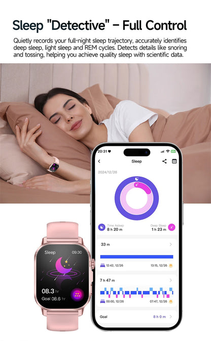 New Men Accurate Health Diagnosis ECG Smart Watch Blood Pressure Blood Oxygen Blood Fat Uric Acid Temp Bluetooth call Smartwatch