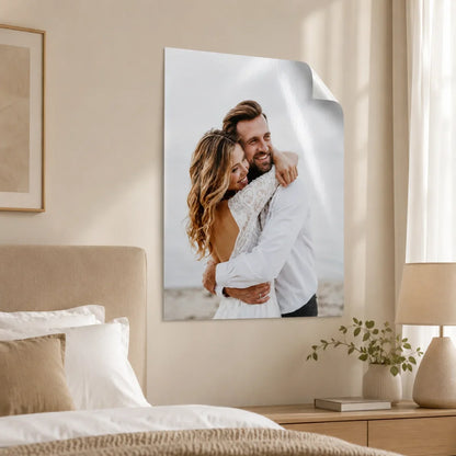 Personalized Custom Self Adhesive Poster Upload Your Own Photo or Text Removable Wall Sticker DIY Customized Vinyl Wall Art Gift