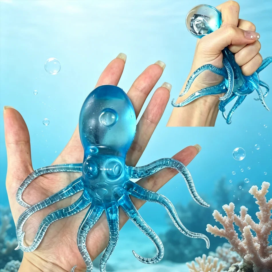 NEW 4 Styles Jellyfish Octopus Stress Balls for Kids Adults Squeeze Balls Sensory Fidget Toy Squishy Toys