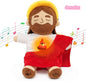 Breathing Jesus Plush Toy Soft Calming Sacred Heart Comfort Plushie for Kids, 4 Breathing Modes, Easter Christmas Gift