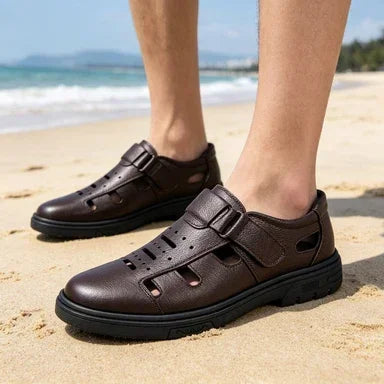 Men's Summer Hollow out Slip-On Shoes Anti-Slip Soft Bottom Casual Comfortable Breathable Loafers-705