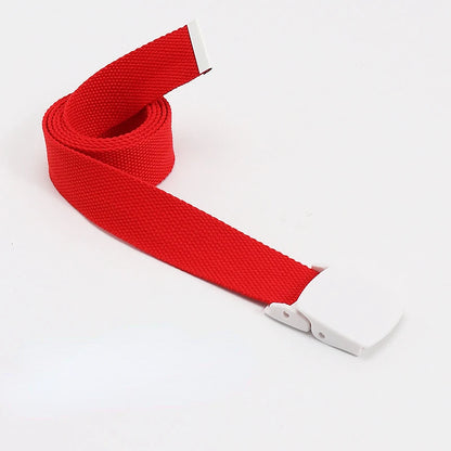 Colorful Canvas Tactical Belt Unisex Fashion Casual Luxury Trend Jeans Accessories Youth Nylon Girdle Cute Kids Hunting Belt