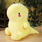 Color dinosaur plush toy,Squishy Dinosaur Doll Plush Toy, Sitting Soft Dino Plushie Colorful Little Cartoon Kawaii Animal Peluch