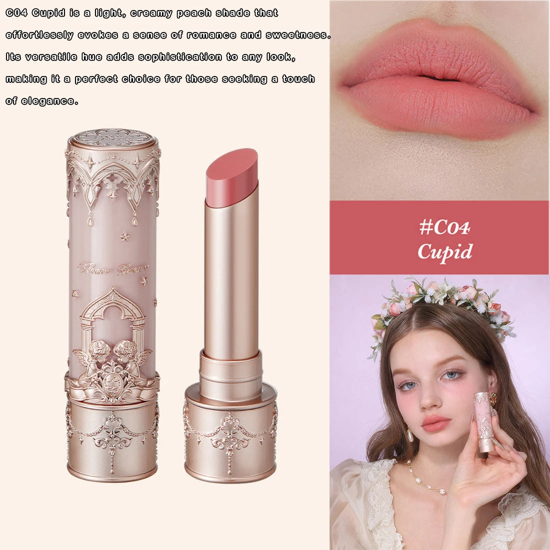 Flower Knows Full Collection Lip Gloss Tinted Lip Oil Vegan Hydrating Lip Makeup for Women Girls Non Sticky Moisturizing Shine