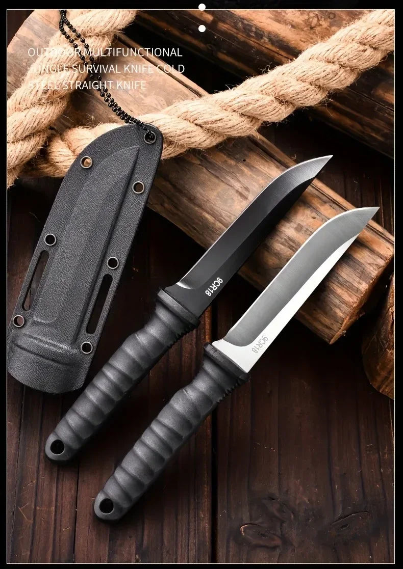 New Outdoor knife self-defense knife outdoor survival knife  high hardness one steel  portable mountaineering k