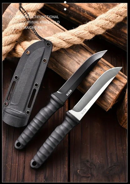 New Outdoor knife self-defense knife outdoor survival knife  high hardness one steel  portable mountaineering k
