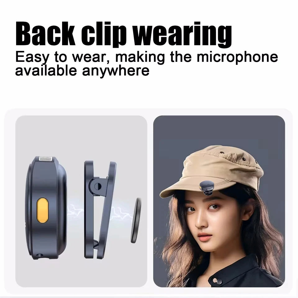 Dual Wireless Lavalier Lapel Professional Microphone Buttonhole Tie Mic Mini For iPhone Android Cell Mobile Phone PC Audio Micro