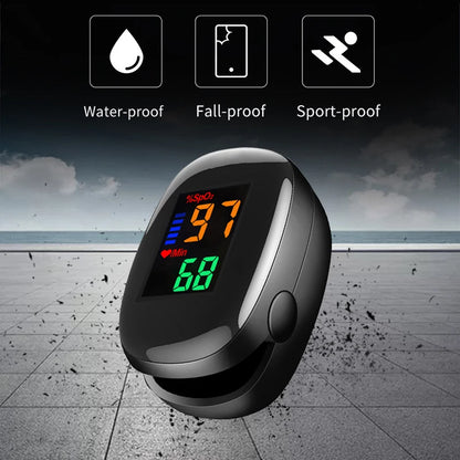 1pcs 2pcs Finger Clip Oximeter Home LED Oximeter Blood Oxygen Meter Portable Fingertip Pulse Oximeter Saturation SpO2 Monitor