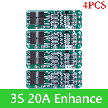 BMS 3S/4S 5A 10A 20A 25A 40A 60A Płytka zabezpieczająca ładowarkę do akumulatorów litowo-jonowych 18650 do wiertarki 12 V z funkcją wzmocnienia/balansu