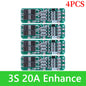 BMS 3S/4S 5A 10A 20A 25A 40A 60A Płytka zabezpieczająca ładowarkę do akumulatorów litowo-jonowych 18650 do wiertarki 12 V z funkcją wzmocnienia/balansu