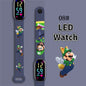 Kids LED Watch Touch Control Digital Watch Silicone Strap Waterproof Sport Wristwatch for Boys Girls Children Birthday Gift