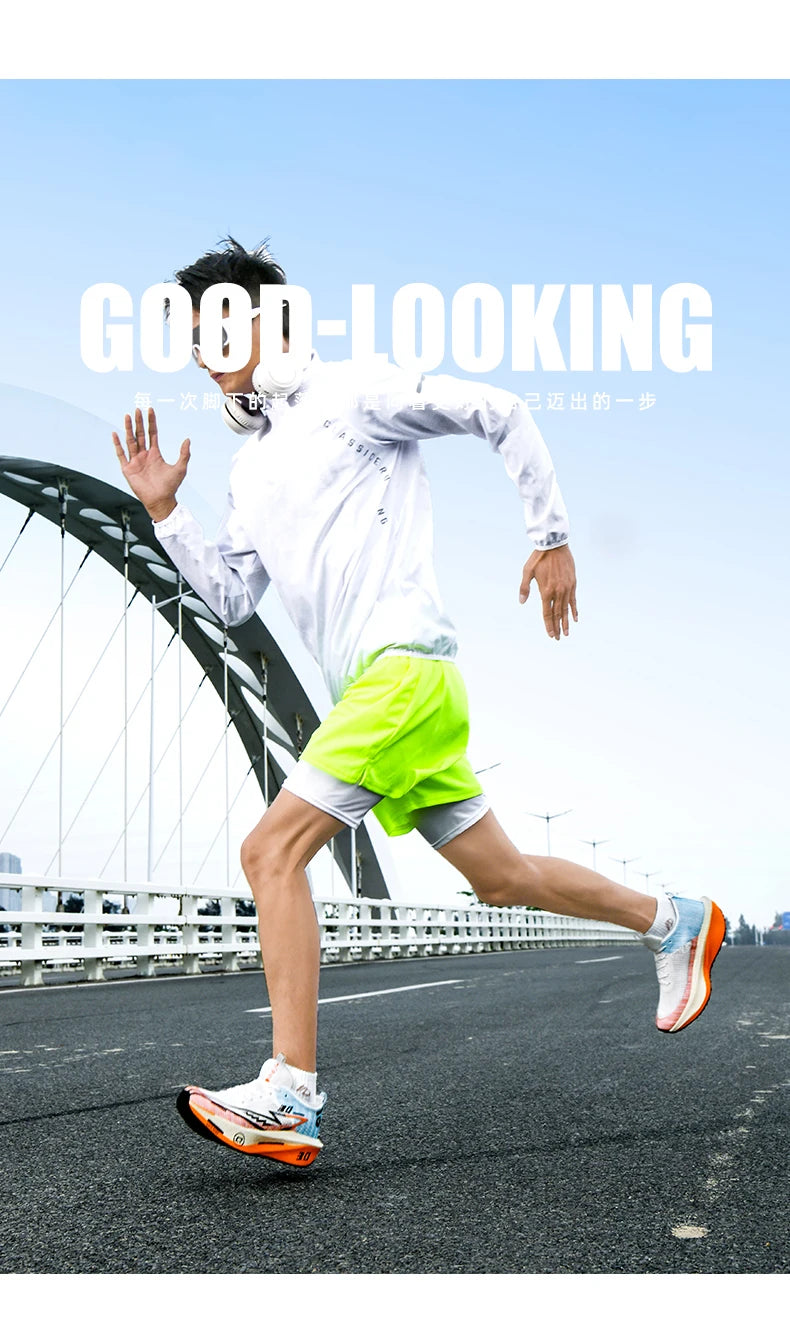 Couple Breathable Mesh Carbon Board Shoes, Student Sports Exam Shoes, Chunta Ultra Light Rebound Marathon Running Shoes