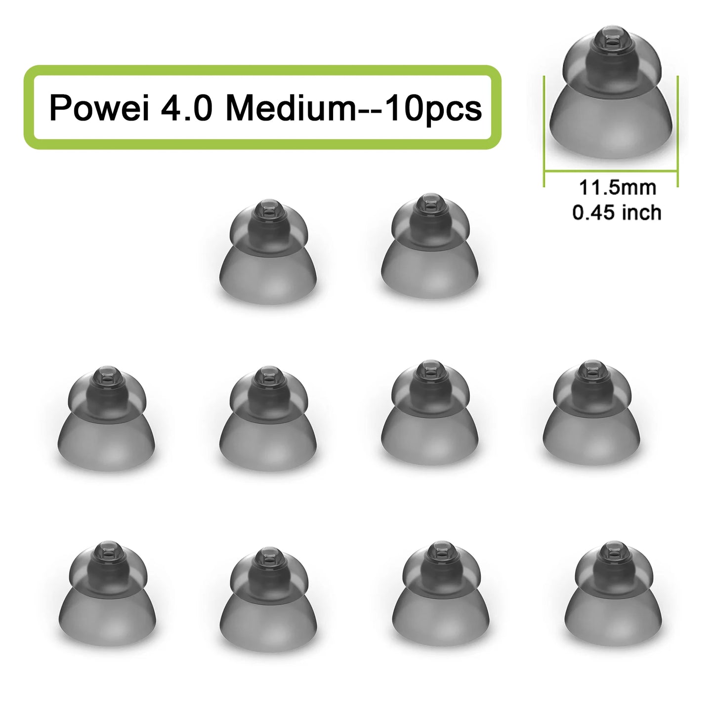 Hearing Aid Domes for Phonak Replacements,Phonak hearing aid 4.0 Domes 10pcs, Universal Domes for Phonak-Unitron RIC Hearing aid
