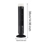 LED Tower Fan Bladeless Tower Fan 90 Degree Oscillating Quiet Portable USB Electric Desk Fan with Light for Home Bedroom Office