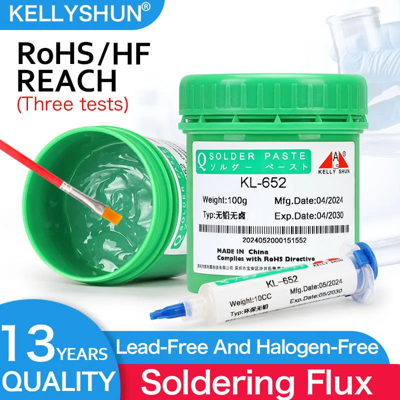 KELLYSHUN Soldering Flux for Welding SMD Desoldering Tin Soldering Paste, BGA Flux, No-Clean Soldering Oil