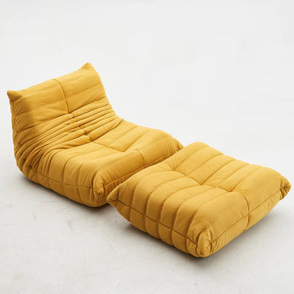 Ins Wind Caterpillar Fabric Sofa Chair Lazy Can Lie Down Living Room Bedroom Lazy Sofa Internet Celebrity Single Sofa