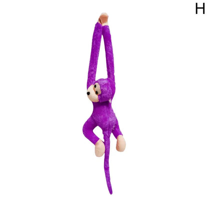 Colorful Long-arm Monkey Plush Stuffed Dolls Children's Animal Plush Toys Creative Curtain Dolls Hanging Monkeys Decorative Gift