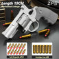 Continuous Firing ZP5 357 Revolver Launcher Pistol Soft Dart Bullet Toy Gun CS Outdoor Game Weapon for Kids Adult