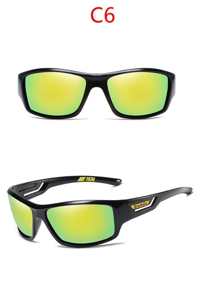 VIAHDA New Polarized Sunglasses Men Driving Sport Designer Sun Glasses Women Eyewear UV400 Without Box Fishing Hiking