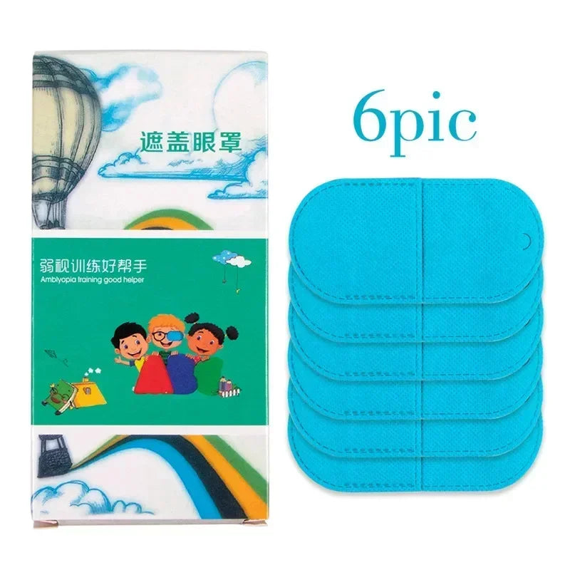 6Pcs/Set Children Health Care Kids Child Occlusion Medical Lazy Eye Patch Eyeshade For Kids Strabismus Treatment Vision Care Kit