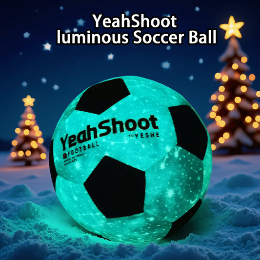 Glow in The Dark Soccer Ball Size 5 with Pump Light Up Soccer Ball for Teens and Adults Soccer Gifts