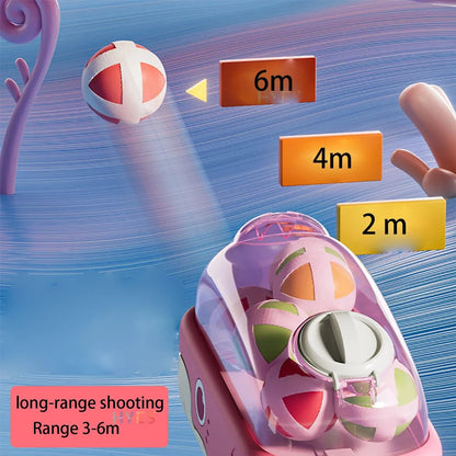 Whale Sticky Ball Throw Toy Set Kids Shooting Ball Gun Dart Board Target Soft Bullet Outdoor Indoor Game Gifts For Girsl Boys