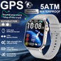 2026New Military Dual-band GPS Smart Watch Compass IP68K Waterproof Bluetooth Call Heart rate Sports Smart Watch For IOS Andriod