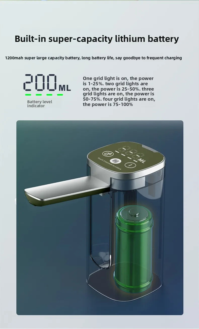 Electric Water Pump Household Bottled Water Water Extractor Folding Purified Water Dispenser Suction Pump Outdoor