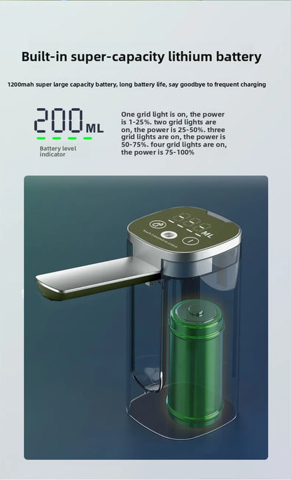 Electric Water Pump Household Bottled Water Water Extractor Folding Purified Water Dispenser Suction Pump Outdoor