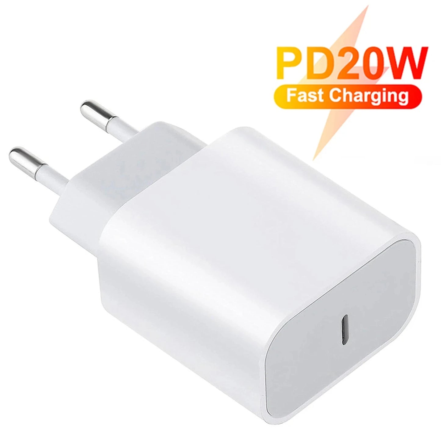 25W PD Fast Charger for Charging USB C Quick Power Adapter Cube iPhone 17 16 15 14 13 Samsung Xiaomi Huawei