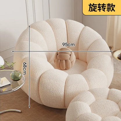 Lazy sofa single double pumpkin sofa reclining sleeping cloud swivel chair bedroom Internet celebrity sofa balcony sedentary