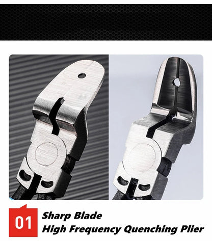 Multifunctional Car Clip Pliers Diagonal Pliers Car Rivet Tightening Pliers Wire Stripping Plier Staple Screwdriver Removal Tool