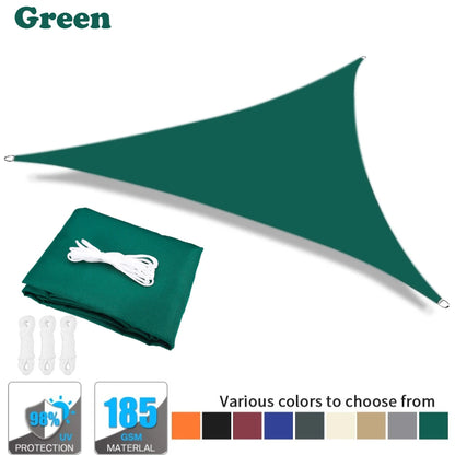 Triangle Sun Shade Sail Canopy UV Block Sun Shelter with Fixing Kits for Outdoor Patio Pool Beach Backyard Garden Sunscreen Tent