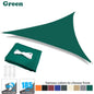 Triangle Sun Shade Sail Canopy UV Block Sun Shelter with Fixing Kits for Outdoor Patio Pool Beach Backyard Garden Sunscreen Tent