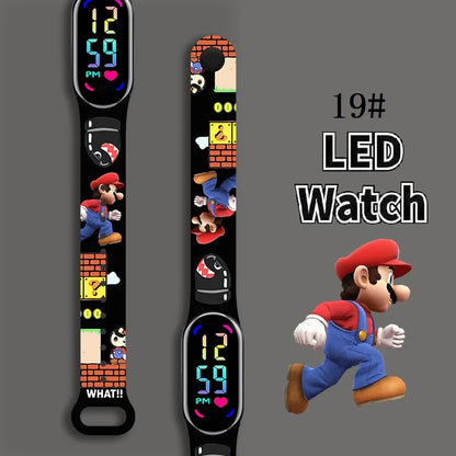 Kids LED Watch Touch Control Digital Watch Silicone Strap Waterproof Sport Wristwatch for Boys Girls Children Birthday Gift