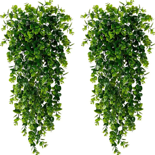 5 Head Artificial Plastic Plants fern Vine for Christmas Wreath Wedding arch Decor Home garden Wall Hanging Hot sales Diy Gift