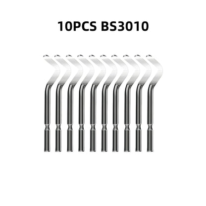 Metal Deburring Tool Kit Burr Remover Hand Tool Anti-Slip Handle with 10pcs Sharp Deburring Blades for Copper Wood Plastic