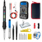 LEFAVOR 80W Digital display soldering iron welding set C/F switching calibration temperature 100-500C home repair DIY