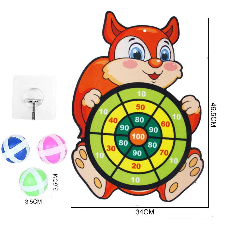 Sticky Ball Dart Board Target Sports Game Toys For Children Outdoor Party Toys Target Sticky Ball Throw Educational Board Games