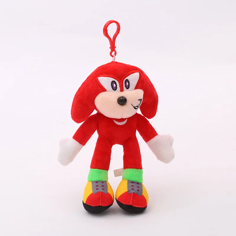New Super Sonic Cartoon Plush Toy Shadow Amy Knuckle Tail Plush Keychain Toy Hedgehog Anime Soft Padded Doll Kids Fun Fan Gifts