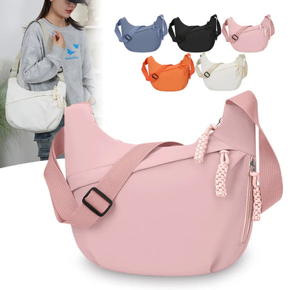 Trendy and Fashionable Women's Single-Shoulder Crossbody Fabric Bag, Versatile and Elegant, Large Capacity, Suitable for Daily Wear, Shopping, and Work