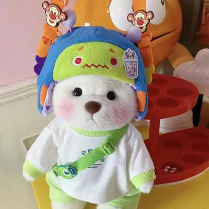 High Quality Handmade Teddy Bear Plush Toy Change Dress Cloth Girl Hug Cuddly Plushie Doll for Girlfriend Christmas Gift