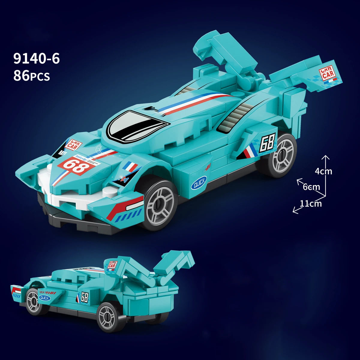 City Speed Racing MOC Car Sports Building Blocks Bricks Classic Rally sport Super Racer Vehicles Christmas gift Technical toys